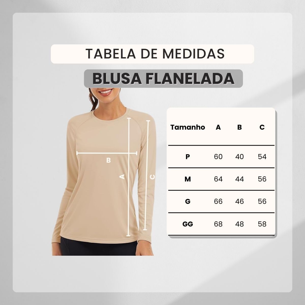 Blusa Térmica Manga Longa Feminina Peluciada Inverno