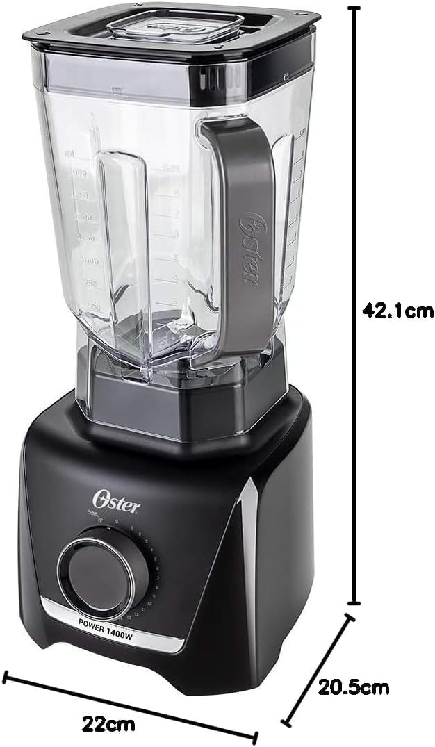 Liquidificador 1400 Full Oster Preto 3,2L - 127V
