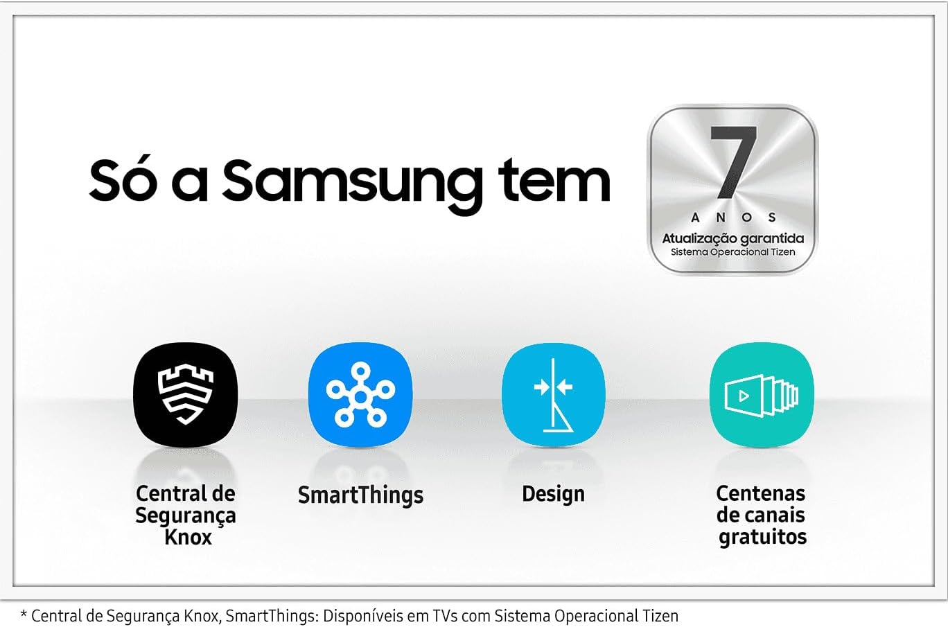 Smart TV Samsung 32" HD Tizen HDR Wi-Fi HDMI Bivolt Preta