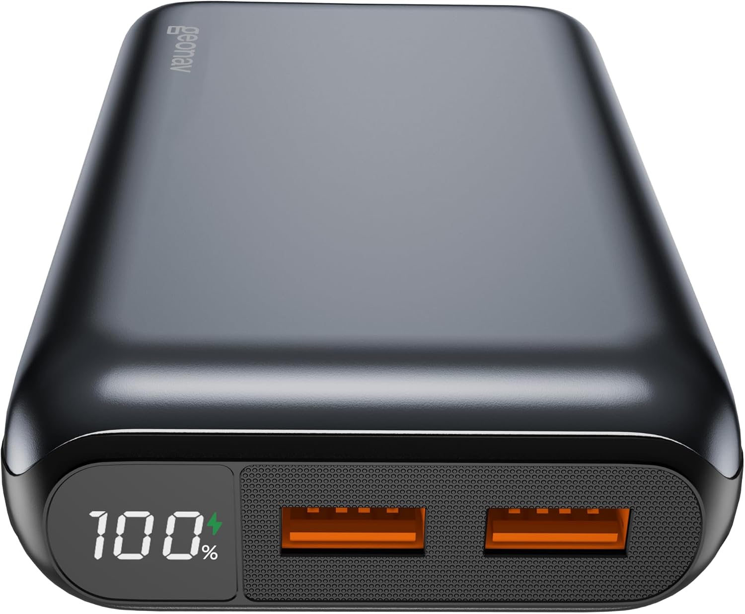 Geonav Power Bank, Carregador Portátil Universal 20.000mAh, USB-A (até 18W) + USB-C (até 20W), Compacto, Carregamento Rápido, Pass Through, Led Indicador de Bateria, PB20K20WSG, Cinza espacial