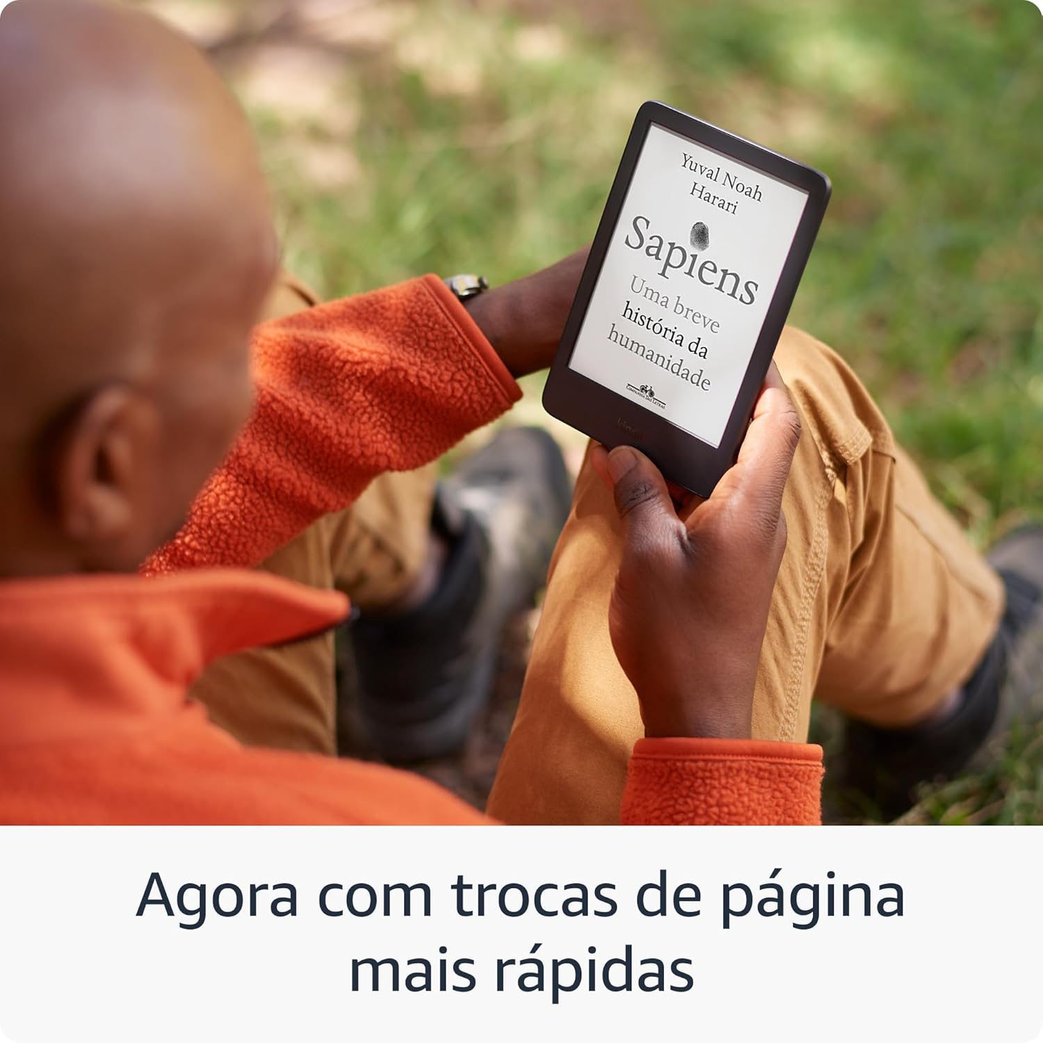 Kindle 16 GB (Geração mais recente) - Leve e compacto, com tela antirreflexo, trocas de página mais rápidas, luz frontal ajustável e bateria de longa duração - Cor Preta
