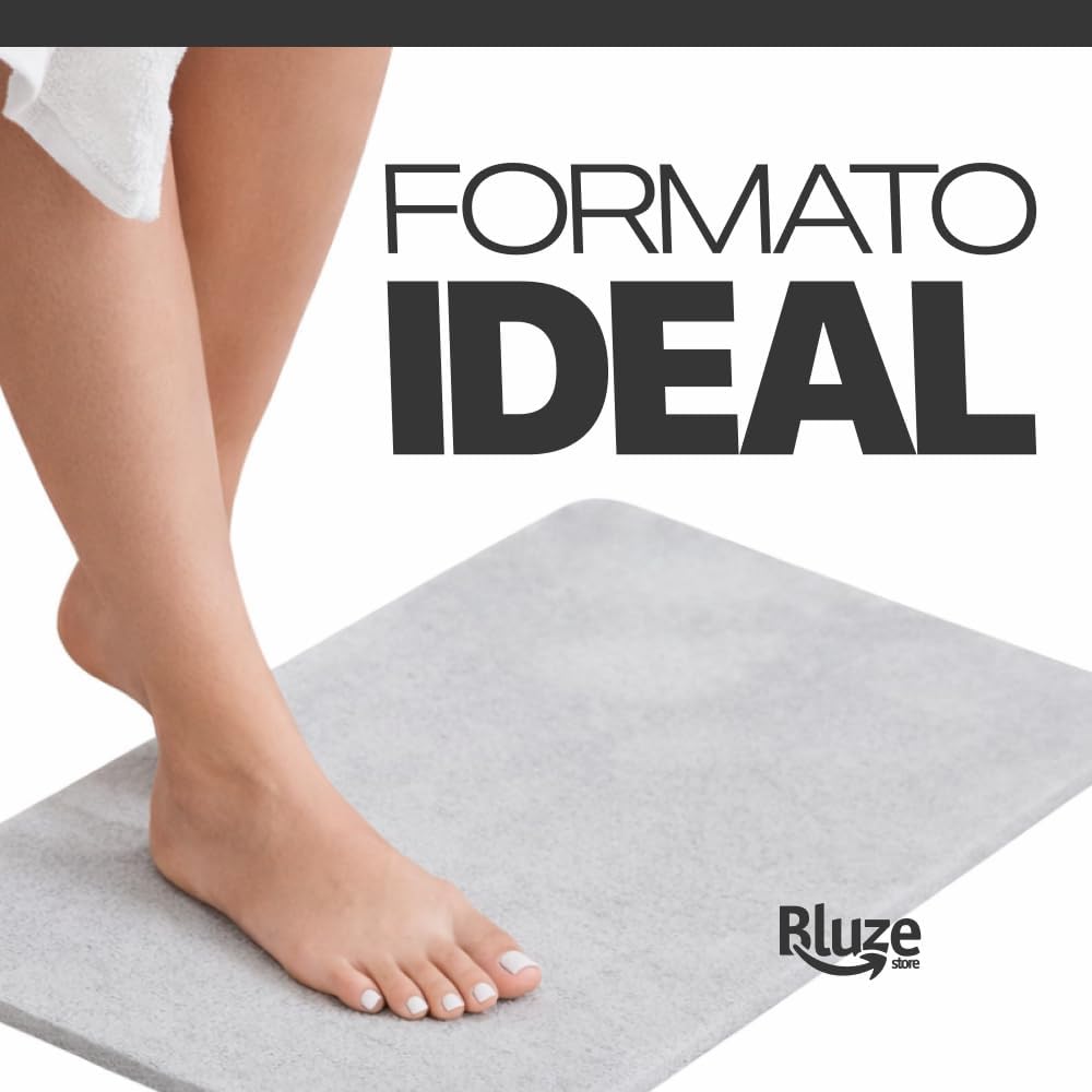 Tapete De Pedra Diatomita Rápida Absorção Resistente Fácil De Limpar Desing Moderno Premium