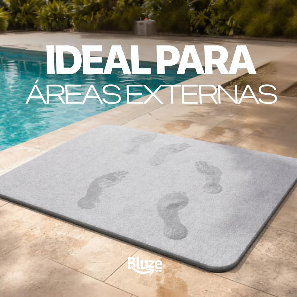 Tapete De Pedra Diatomita Rápida Absorção Resistente Fácil De Limpar Desing Moderno Premium