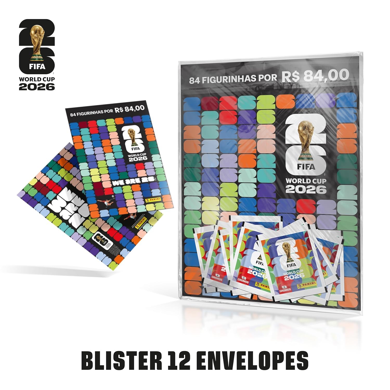 Kit com 60 Envelopes de Figurinhas FIFA WORLD CUP 2026™