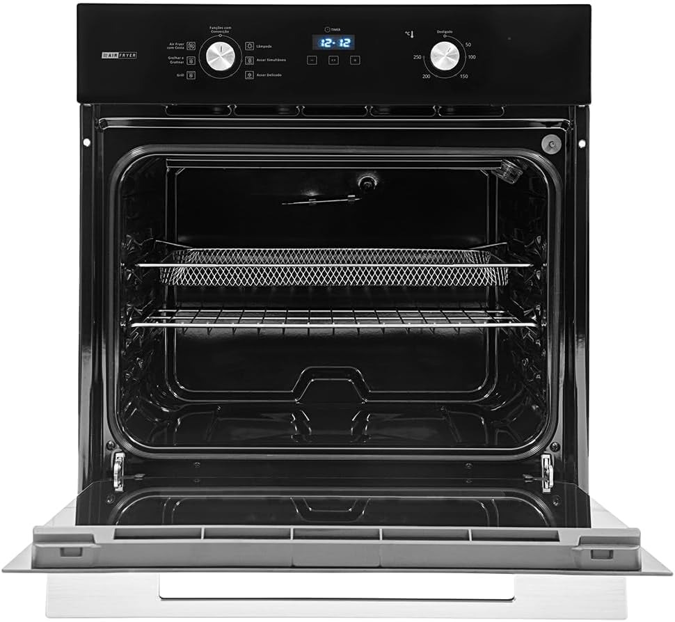 FORNO DE EMBUTIR AIR FRYER 68L PRETO FE6802PT
