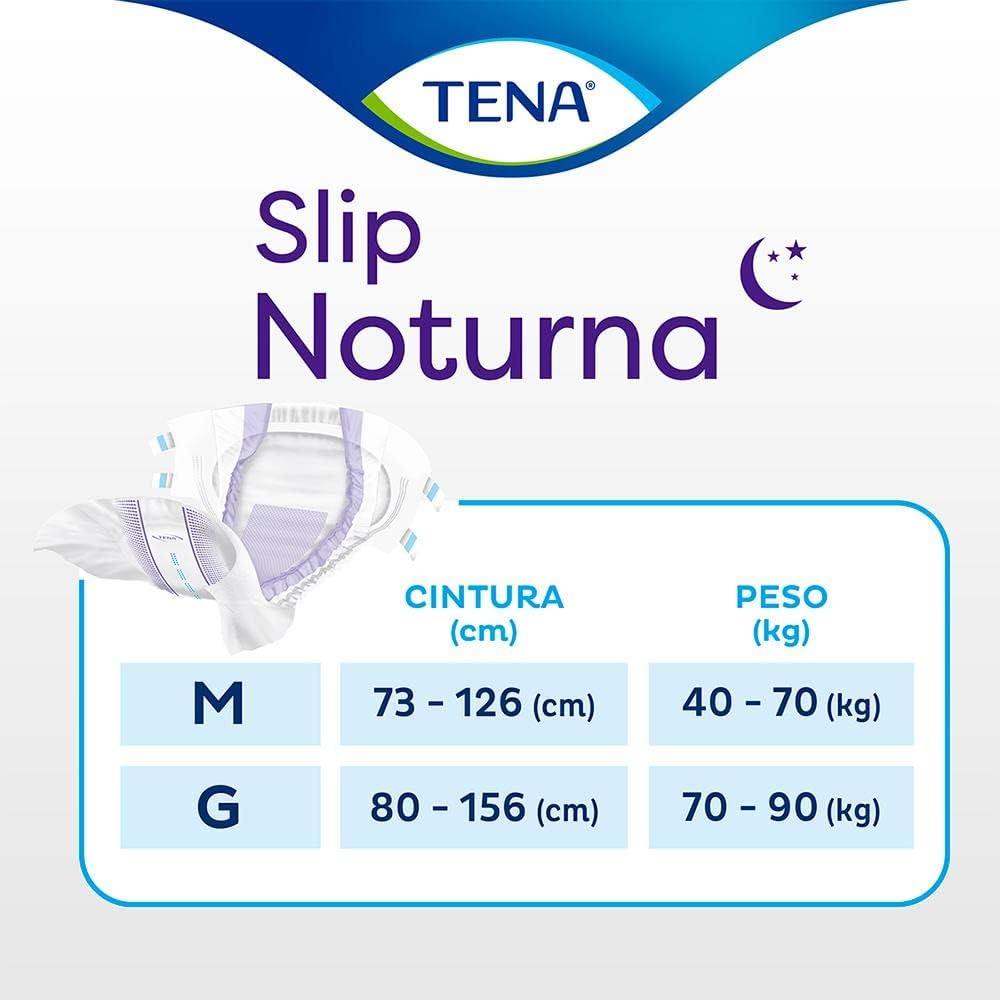 Tena Slip Noturna, Fralda Geriátrica para Incontinência Urinária, M - 16 unidades