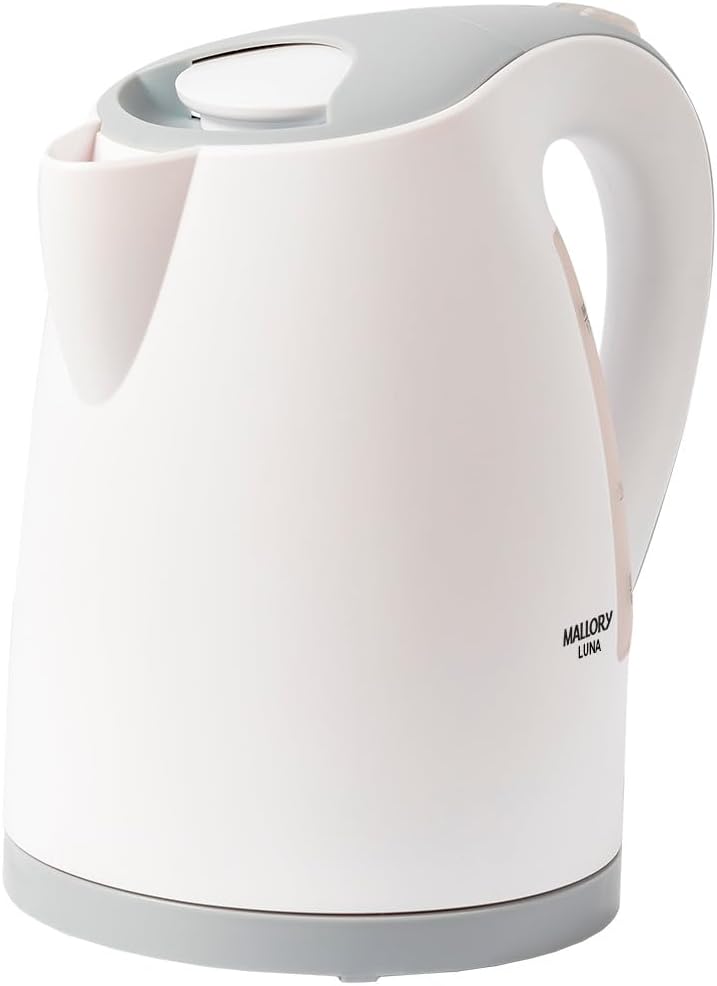 Chaleira Elétrica Mallory Luna – 1,7L, Base Rotativa 360º, Desligamento Automático, Indicador de Nível de Água - 220V