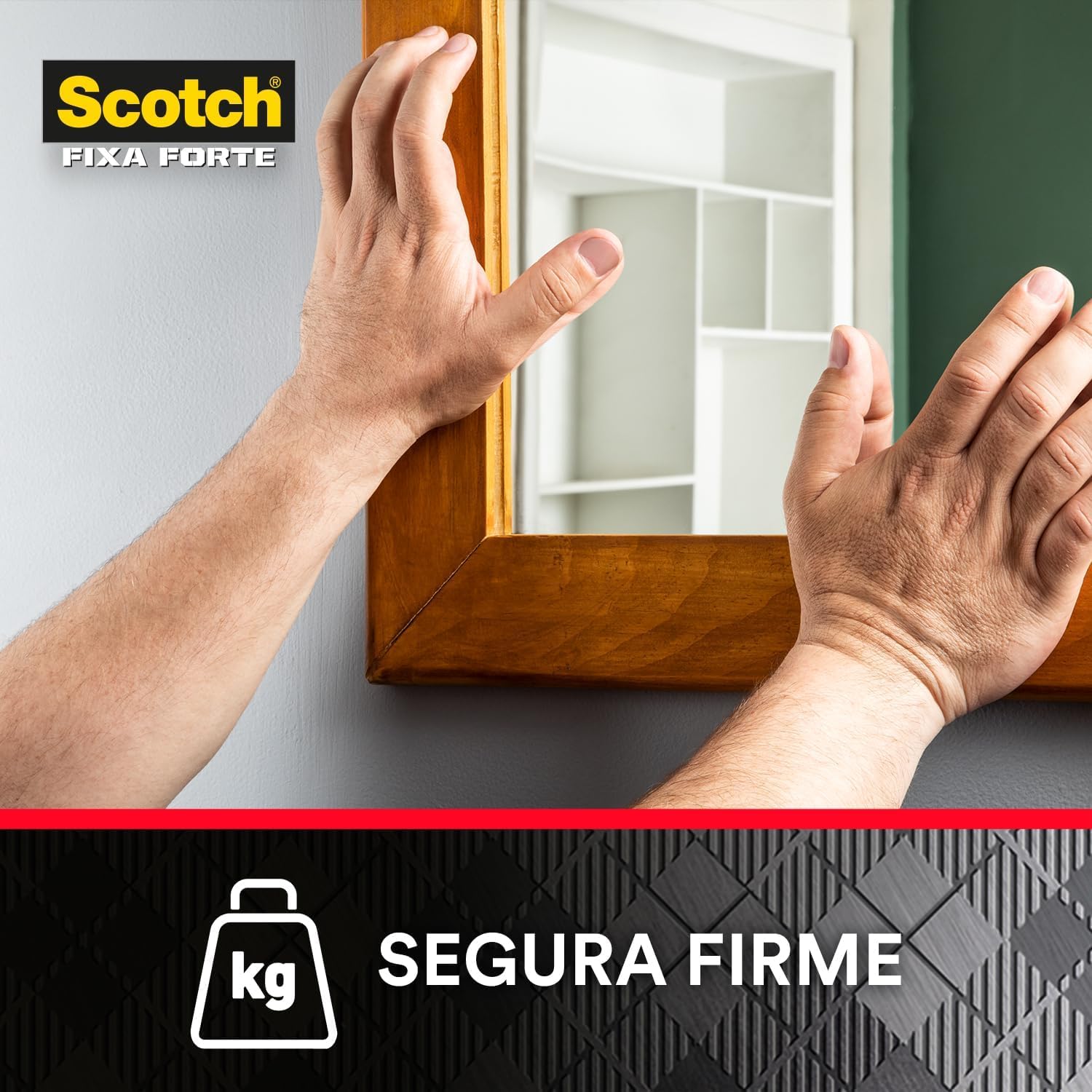 Scotch, 3M, Fixa Forte, Fita Dupla Face, Fixação Extrema, 24mm x 2m