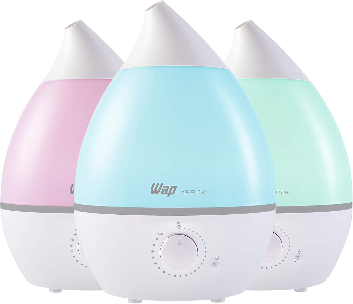 WAP Umidificador de Ar AIR FLOW com Luminária e Difusor de Aromas, 4 Litros, Autonomia de até 12 horas, 20W Bivolt