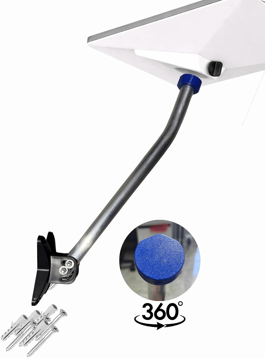 Suporte Articulável para Starlink Mini, Rotação 360 graus, Alumínio, 52 cm, Fixação em Telhado ou Parede