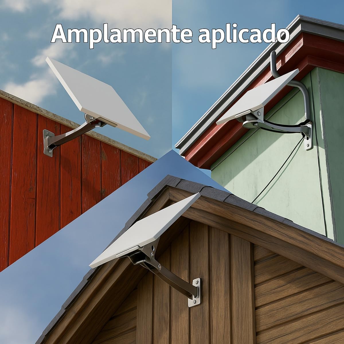Suporte de Mastro para Antena Starlink Mini | Fixação em Parede ou Telhado – Aço Resistente com Parafusos e Abraçadeiras – Ideal para Internet Satelital Estável em Casa, Varanda e Exterior