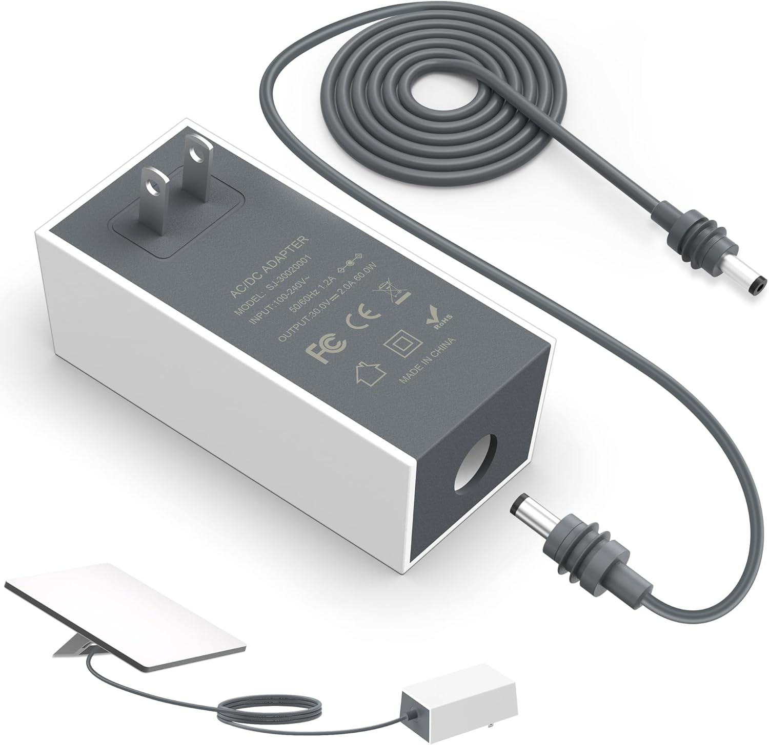 Starlink Mini adaptador de fonte de alimentação 30V 2A 110V-240V AC para DC Chager adaptador para Starlink MINI 12V tomada de parede 60W carregador rápido à prova d'água, compatível com Star Link Mini