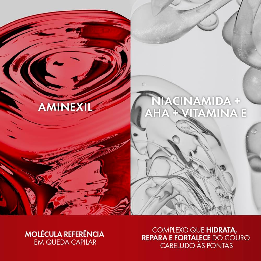 Vichy Dercos Energy+, Shampoo Estimulante, Tratamento Antiqueda para Cabelos Fracos e Quebradiços, Fortalece os Fios com Aminexil, Niacinamida e Vitamina E, 400g