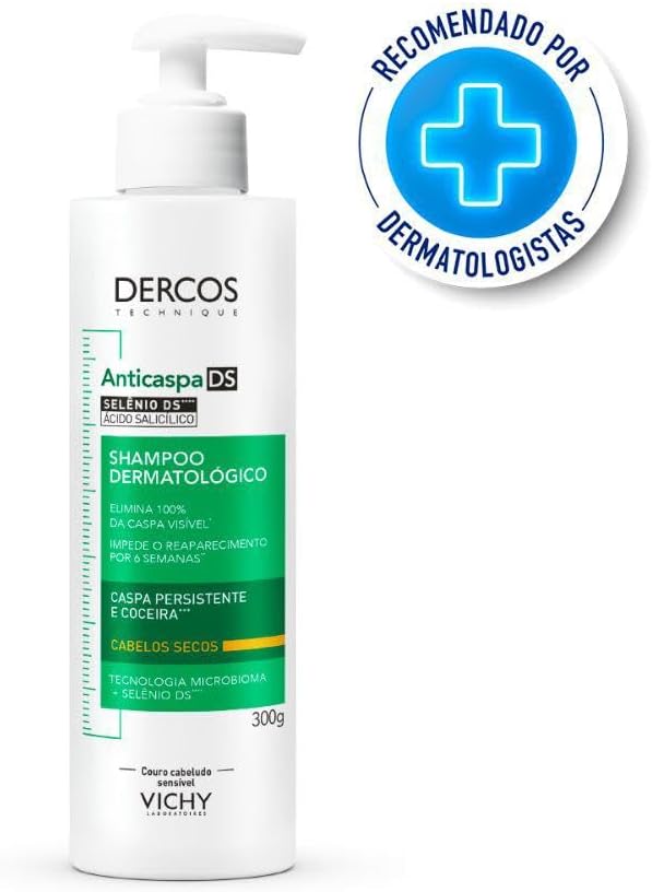 Vichy, Dercos Shampoo Anticaspa Intensivo para Cabelos Secos