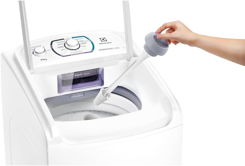Máquina de Lavar Electrolux 11kg Branca Essential Care com Easy Clean e Filtro Fiapos (LES11) - 127V