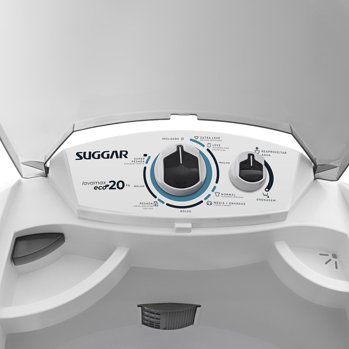 SUGGAR LAVADORA DE ROUPAS LAVAMAX ECO 20KG 220V BRANCA LE2002BR