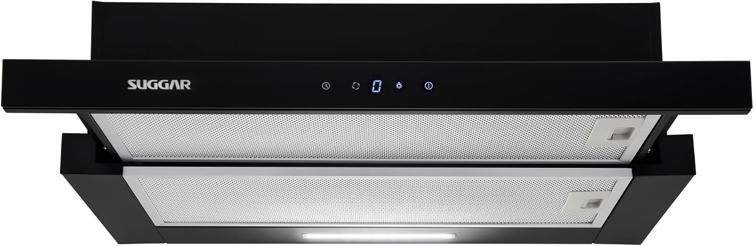 SUGGAR DEPURADOR DE AR SLIM TOUCH DE EMBUTIR 60CM PRETO 110V DE61THPT