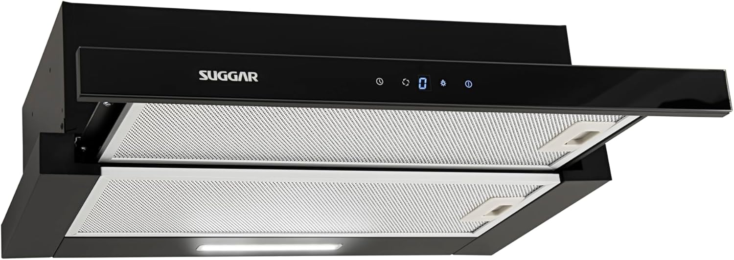 SUGGAR DEPURADOR DE AR SLIM TOUCH DE EMBUTIR 60CM PRETO 110V DE61THPT