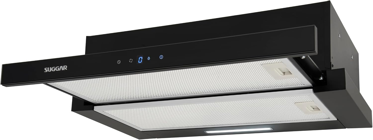 SUGGAR DEPURADOR DE AR SLIM TOUCH DE EMBUTIR 60CM PRETO 110V DE61THPT