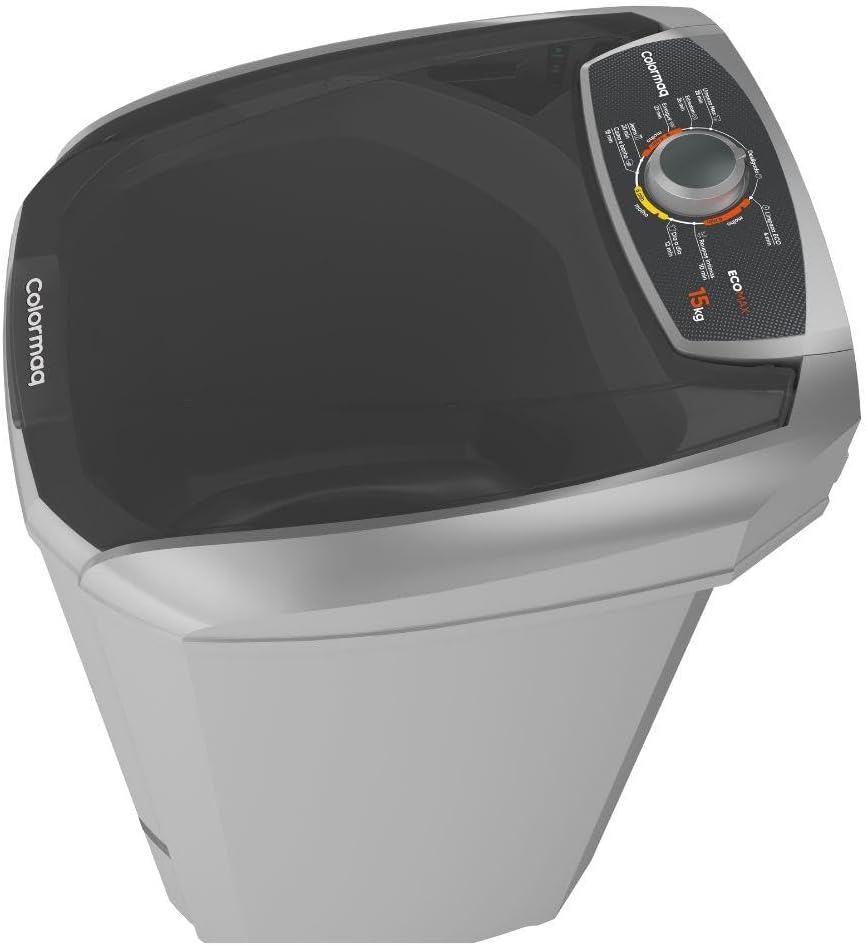 Colormaq Máquina de Lavar Roupa Semiautomática Tanquinho 15 KG LCS 15 Prata 127V