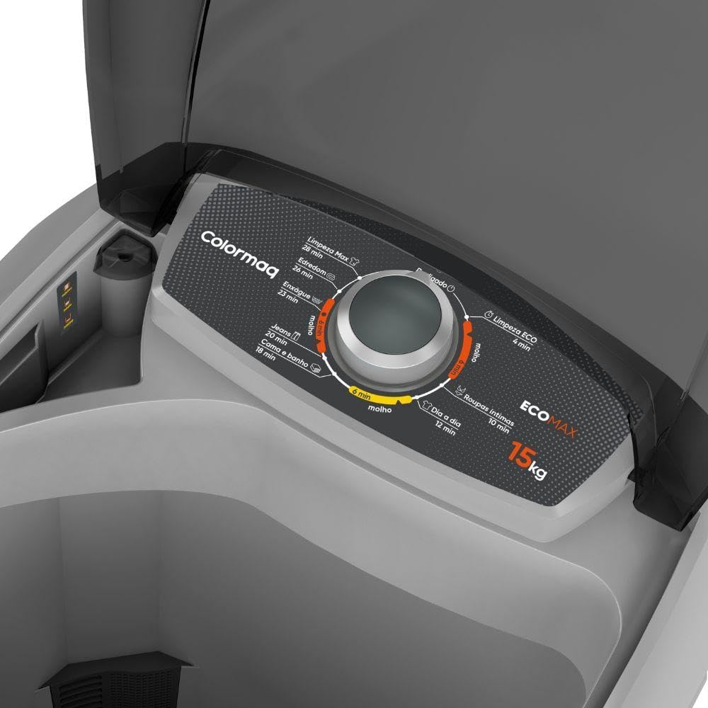 Colormaq Máquina de Lavar Roupa Semiautomática Tanquinho 15 KG LCS 15 Prata 127V