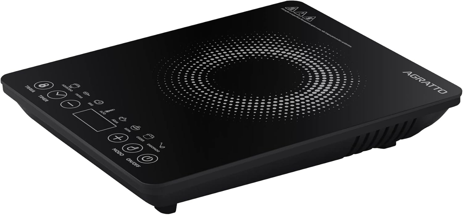 AGRATTO COOKTOP INDUCAO ACKI01I-02 PRETO 1 BOCA 2000W 220V