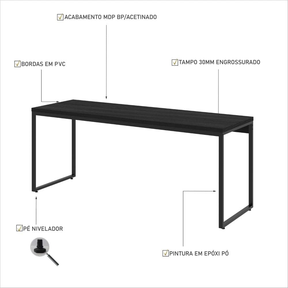 Mesa Dynamica Diretor 180X60X75cm