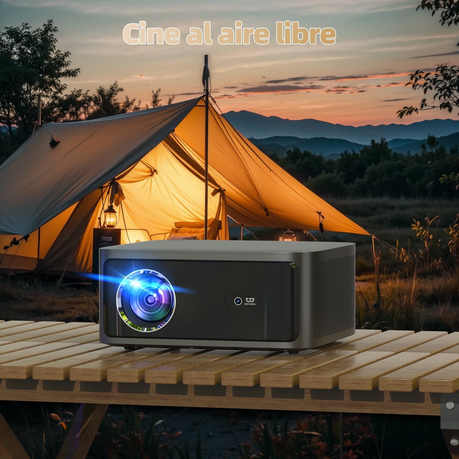 Projetor Full HD 4K 1080P 1000 ANSI Netflix Oficial, Foco Automático, Android 13, Wi-Fi 6 Bluetooth 5.0, Cinema em Casa com Alto-Falante e Remoto, GOKOCO bettdow AC1071